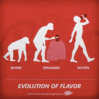 Illustration for article titled Dr Pepper releases evolution advertisement, the Internet loses its shit and America is fat